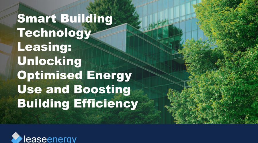a glass building surrounded by trees to illustrate the benefits of smart building technology leasing
