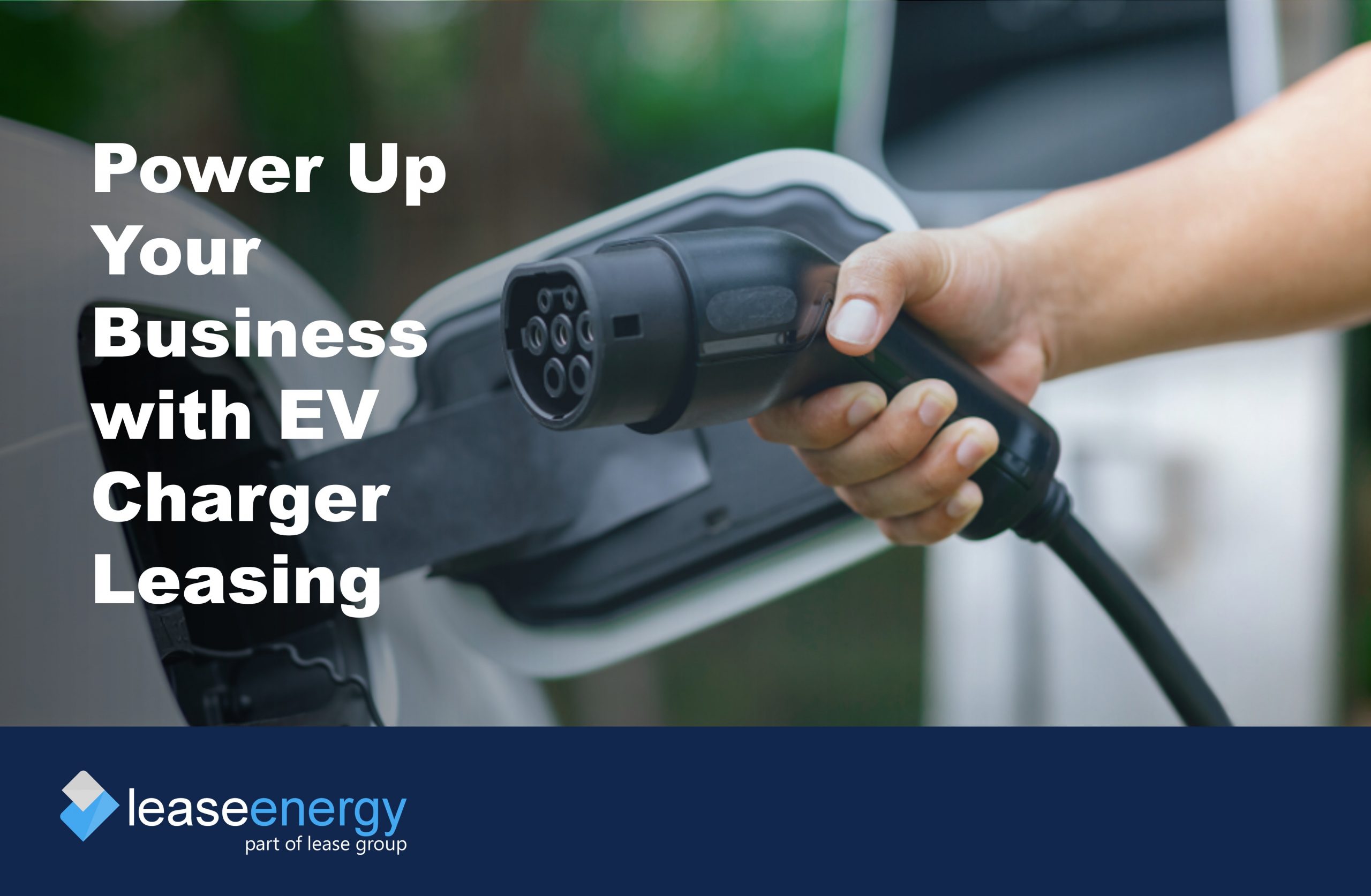 Close up image of EV charger being plugged into EV to illustrate the benefits of EV Charger Leasing